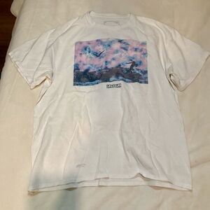 Ezekiel White Tee with Pink and Blue Graphic